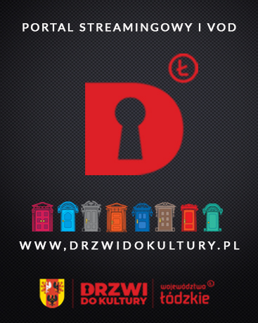Plakat z logo portalu drzwidokultury.pl